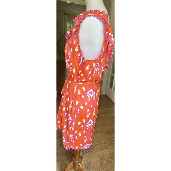 Mud Pie Bag Lady Ruffled One Shoulder Dress Large - Picture 2 of 7